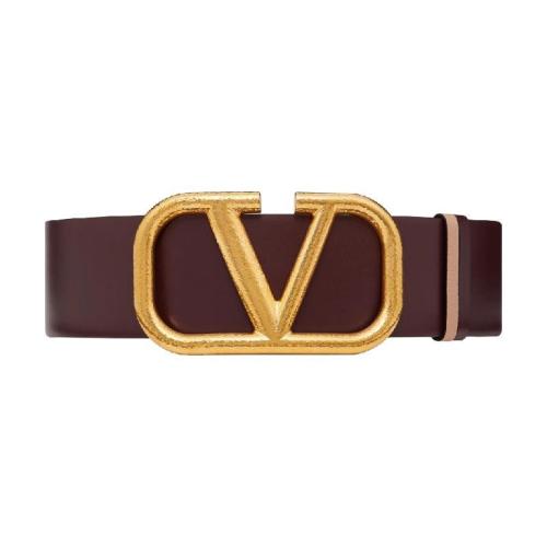  VALENTINO华伦天奴 22年秋冬 女士 腰带 CEINTURE RéVERSIBLE VLOGO SIGNATURE EN VEAU GRAIN 预定商品1-3周发货