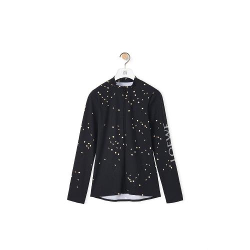  LOEWE罗意威 22年秋冬 男士 长袖衬衫 LED print long sleeve top in polyamide H526Y22X30-11