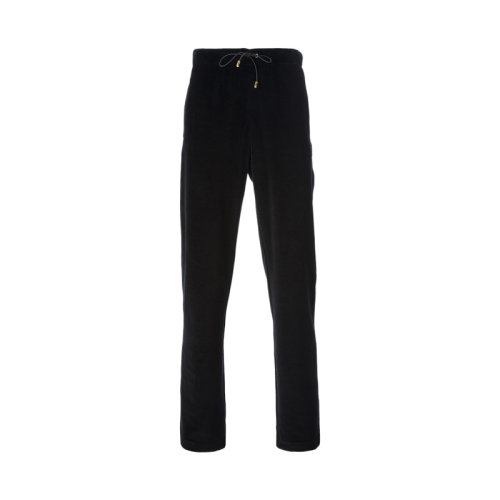 VERSACE/范思哲 男士黑色棉质混纺休闲裤长裤 A69968-A209743-A008