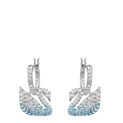 Swarovski 施华洛世奇 女士耳饰 蓝色水晶渐变天鹅 耳环5512577