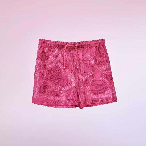  HERMES爱马仕 22年秋冬 女士 短裤 Mini-short de plage imprime ??Eperon d%26s;Or?? H2H34
