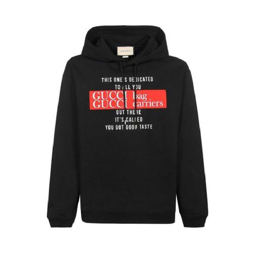  GUCCI/古驰 男士黑色时尚连帽卫衣 681220-XJD1D-1152 PLFSX