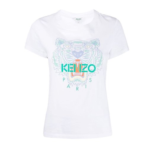 KENZO/高田贤三 女士白色棉质短袖T恤 FA52TS7214YB 01 PLFSX