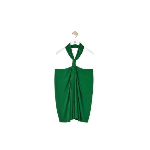  LOEWE罗意威 22年秋冬 女士 短袖衬衫 Halterneck top in viscose crepe jersey S359Y07X23-42