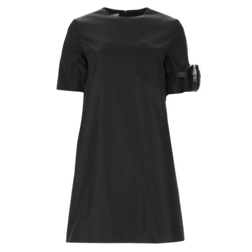 PRADA/普拉达  女裙 女士 黑色尼龙时尚连衣裙 230620-1WQ8-F0002