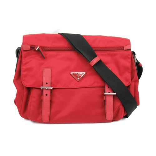 PRADA/普拉达 女士红色尼龙斜挎包 1BD671 V44 F0XDG PLSX