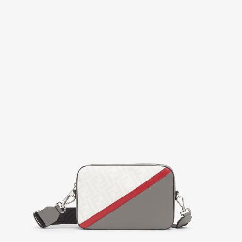  FENDI芬迪 22年秋冬 男士 单肩包 拼色皮革手袋 7M0286AJF8F1IK2