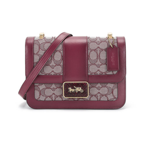 COACH/蔻驰  女士专柜款ALIE系列织物/配皮单肩斜挎包 C3762