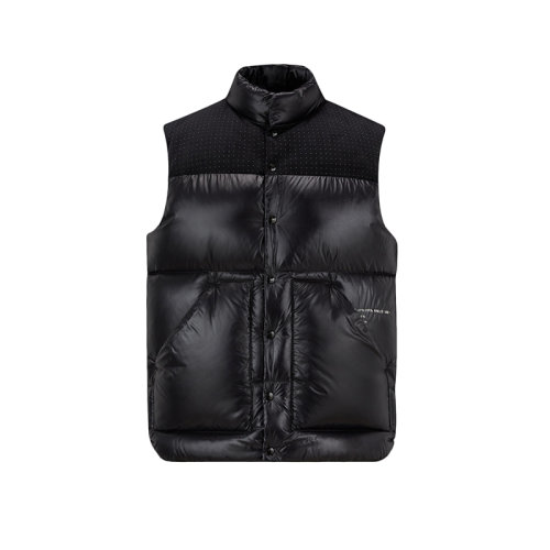 Moncler/蒙克莱 22年秋冬新款 Maya 70系列FRGMT藤原浩合作款 男士星钻黑色漆面尼龙面料Osten羽绒马甲H209U1A00006M2313999