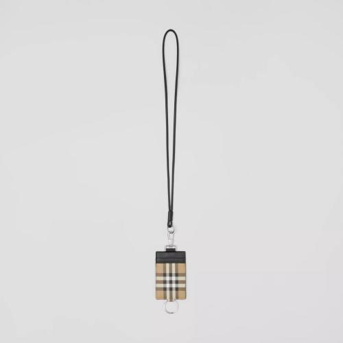  BURBERRY 22年秋冬 男士 Vintage 格纹挂带卡片夹 80644571