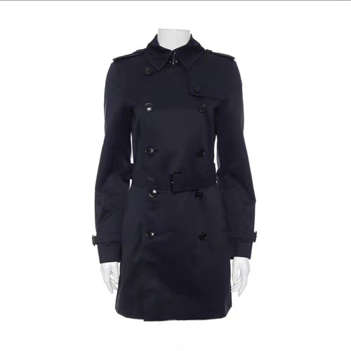 Burberry| 巴宝莉  海军蓝风衣