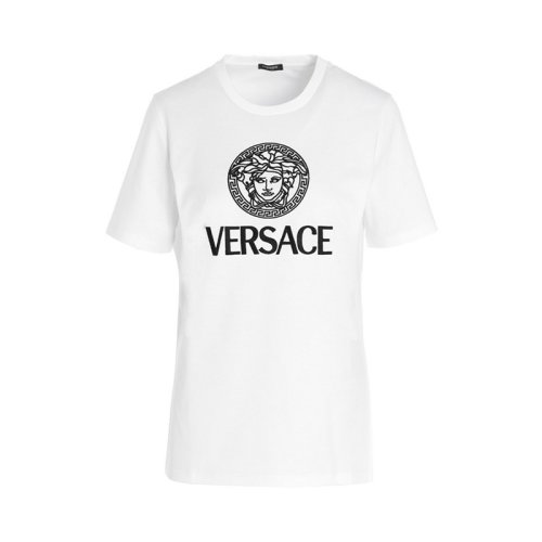  VERSACE/范思哲 女士白色棉质短袖T恤 1001531 1A01178 2W020 PLFSX