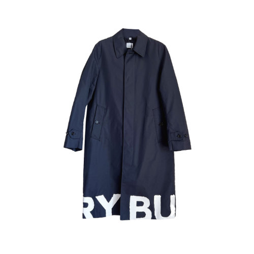 Burberry 博柏利 男士字母logo风衣 黑色