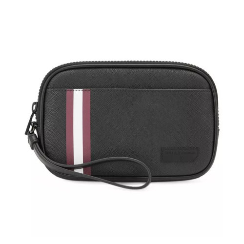 BALLY/巴利 男士 男包 黑色皮革时尚手拿包 6232040