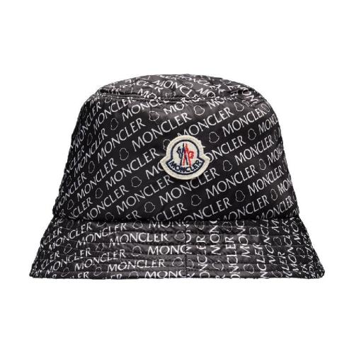  MONCLER蒙可蒙克莱 22年秋冬 女士 帽子 Logo Print Bucket Hat H20933B00051596CFF90