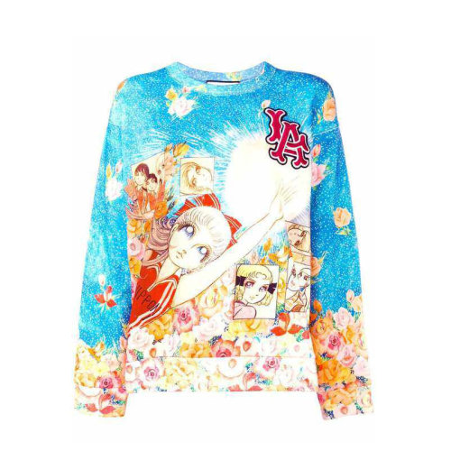 GUCCI/古驰 古奇女装  时尚精品美少女 梦幻蓝色卫衣 469250 X915B  HC0640