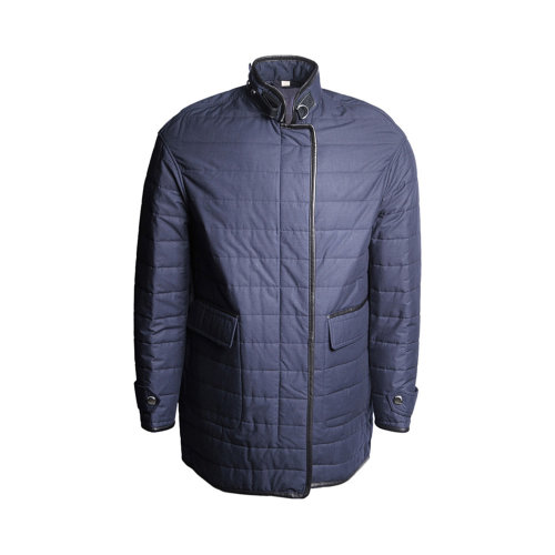 BURBERRY/博柏利 女士海军蓝色棉质绗缝夹克羽绒服 3933328