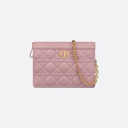  DIOR迪奥 22年秋冬 女士 单肩包 Pochette zippee a chaine Dior Caro S5106UWHC_M77P