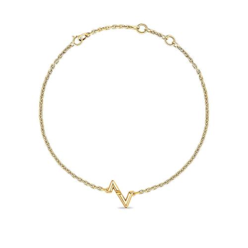  LV路易威登 22年秋冬 女士 手链 LV VOLT UPSIDE DOWN CHAIN 18K 金手链 Q05279