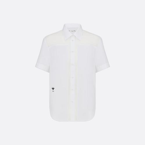  DIOR迪奥 22年秋冬 女士 短袖衬衫 轻薄短袖衬衫 241B34A6133_X0200