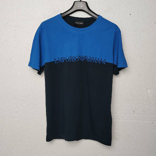 Emporio Armani/安普里奥阿玛尼蓝色男士短袖T恤   3X1T621JQ4Z  瑕疵折扣