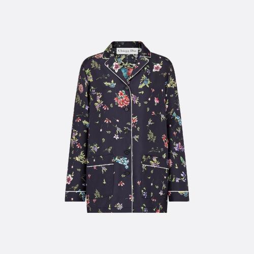  DIOR迪奥 22年秋冬 女士 长袖衬衫 Dior Chez Moi 衬衫 241V33A6845_X5885