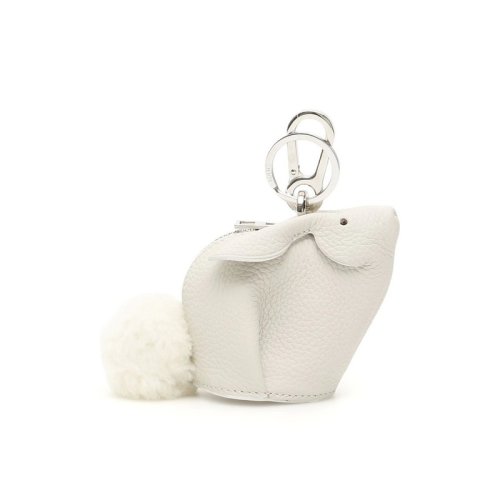  LOEWE/罗意威 女士白色皮革钥匙包 19912T40-1950 PLSX