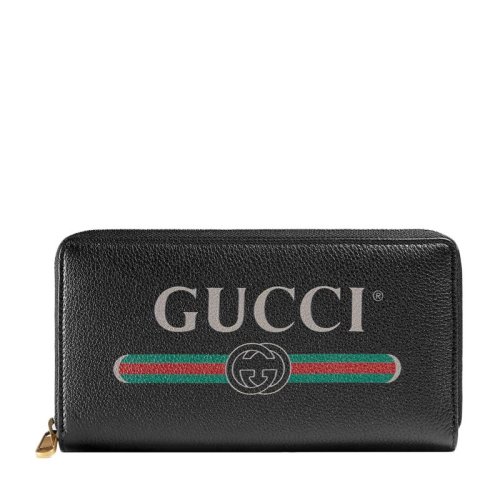 GUCCI 古驰  中性牛皮LOGO标识时尚休闲长款钱夹钱包