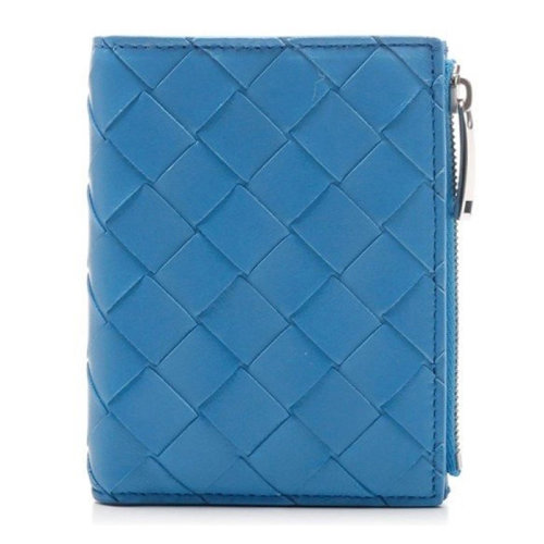 Bottega Veneta/葆蝶家  女士纯色小羊皮折叠时尚钱包女包多色可选 608059-VCPP3