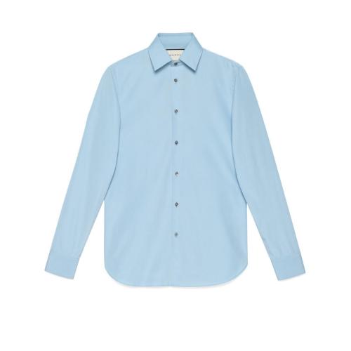  GUCCI古驰 22年秋冬 男士 棉布府绸衬衫 494722 21131 4910