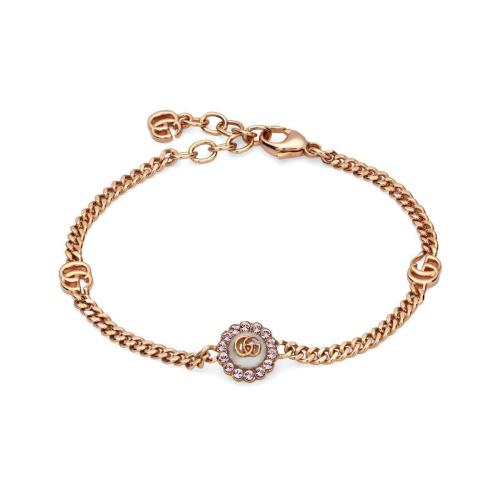 GUCCI古驰 22年秋冬 女士 双G花朵手镯 702604 I9875 5570