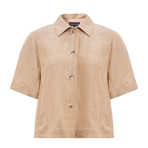 Emporio Armani/安普里奥阿玛尼 卡其色 女士短袖衬衫 3K2C62-2N7PZ-0123