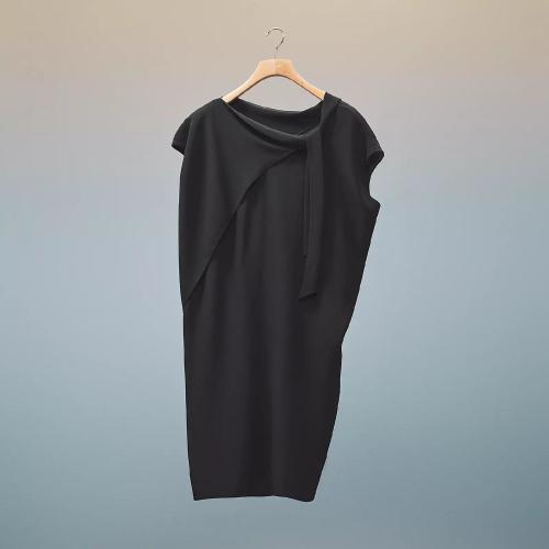  HERMES爱马仕 22年秋冬 女士 连衣裙 Robe cocon col twilly H2H0516DC0236