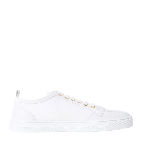 VERSACE/范思哲 男士纯色帆布配皮经典美杜莎头像装饰休闲鞋运动鞋低帮鞋平底鞋板鞋单鞋男鞋 DSU5916-D3TEVG 多色可选