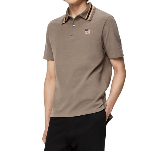 LOEWE/罗意威 22年秋冬新款 男士松石绿色纯棉Logo刺绣短袖Polo衫H526Y26J04-1470