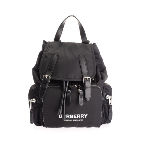 BURBERRY/博柏利 巴宝莉男包 男士黑色尼龙经典时尚双肩包 80212611