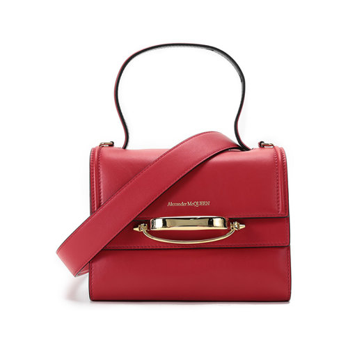 Alexander McQueen/亚历山大麦昆  女士The Story系列牛皮手提单肩斜挎包 619746 D78AT
