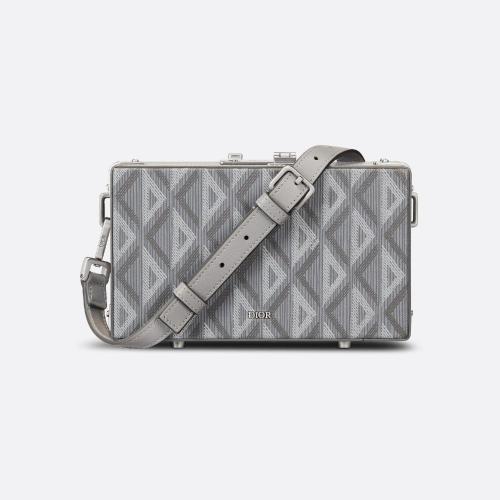 DIOR迪奥 22年秋冬 男士 单肩包 Dior Lock 迷你箱形信使包(附肩带) 1LXPO029CDP_H42E