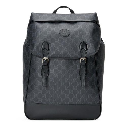  GUCCI古驰 22年秋冬 男士 饰互扣式双G中号背包 696013 97S9F 1000