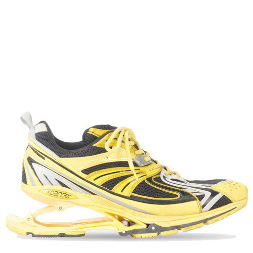 Balenciaga/巴黎世家 X-PANDER系列 男士黄色网眼和尼龙运动鞋653871W2RA37012