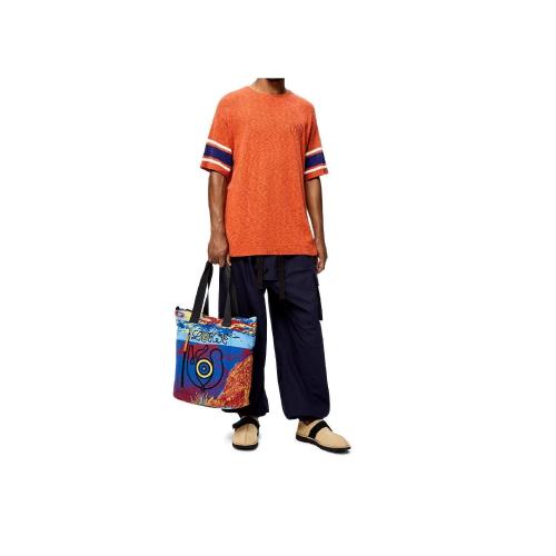  LOEWE罗意威 22年秋冬 男士 手提包 Shopper in recycled printed nylon B507472X01-9990 预定商品1-3周发货