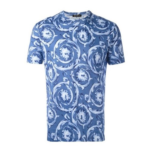  VERSACE/范思哲 男士印花棉质短袖T恤 A76112 1185 A71Y PLFSX