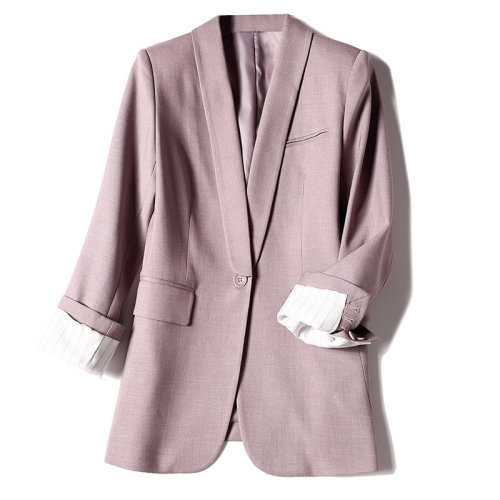 GeleiStory/GeleiStory 秋季新款英伦风肩垫羊毛西装外套女气质长袖休闲小西服 女士西服