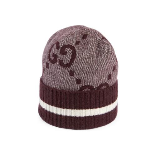  GUCCI古驰 22年秋冬 男士 GG山羊绒帽 676827 4GABX 6378