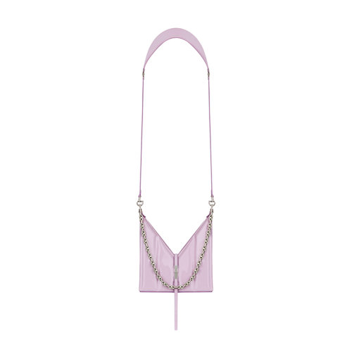 Givenchy/纪梵希 20  CUT OUT系列 女士迷你紫色漆皮绗缝小牛皮金属搭扣链条单肩斜挎包BB50HNB16S-540
