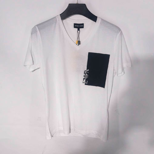 Emporio Armani/安普里奥阿玛尼男士短袖T恤白色(瑕疵折扣）