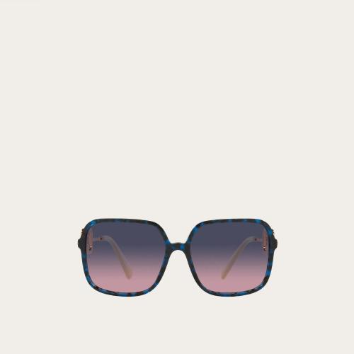  VALENTINO华伦天奴 22年秋冬 女士 太阳眼镜 LUNETTES CARRéES EN ACéTATE VLOGO SIGNATURE 预定商品1-3周发货