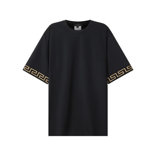 VERSACE/范思哲【22春夏新款】男士锦纶GRECA宽松版圆领短袖T恤 1004079 A232185