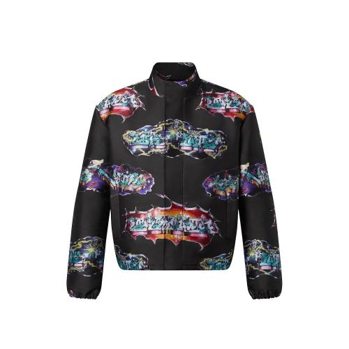  LV路易威登 22年秋冬 男士 夹克 LV 涂鸦图案束腰夹克 1AA4NB 1AA4ND 1AA4NC 1AA4N9 1AA4N8 1A