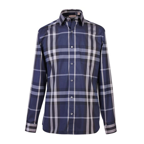 BURBERRY/博柏利 男装 服饰 经典时尚 格纹拼接 棉质衬衣 男士长袖衬衫 3983541